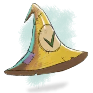 Ilustración de un sombrero amarillo