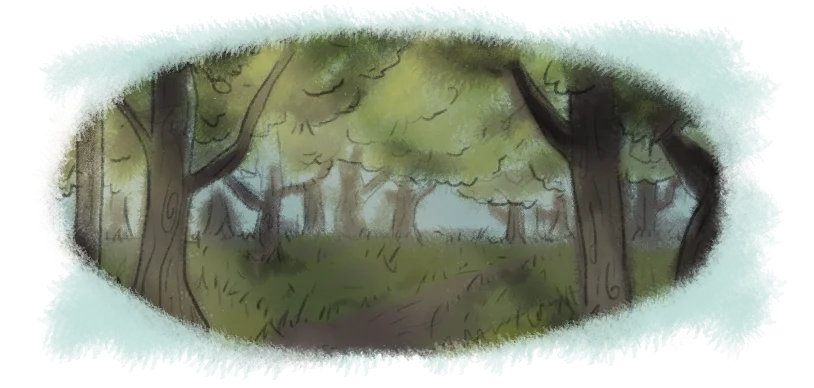 Ilustração de uma floresta